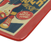 Retro Rock Music Schneidebrett (Ecke)