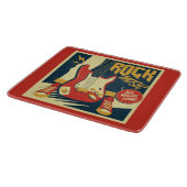 Retro Rock Music Schneidebrett (Ecke)