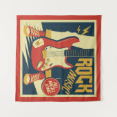 Retro Rock Music Tapest Wandteppich (Vorderseite (Horizontal))