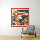 Retro Rock Music Tapest Wandteppich (Beispiel (Horizontal))