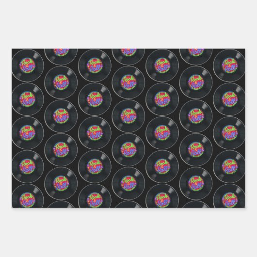 Retro Rock & Roll Collection Geschenkpapier Set (Vorderseite 2)