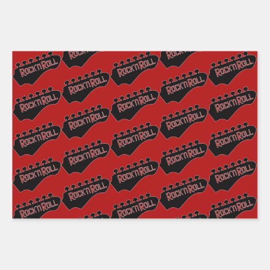 Retro Rock & Roll Collection Geschenkpapier Set (Vorderseite 3)