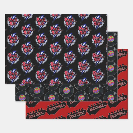Retro Rock & Roll Collection Geschenkpapier Set (Set)