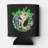 Retro Rock & Roll Silhouette Cooler - feine Gitarr Dosenkühler (Rückseite)