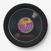 Retro Rock & Roll Vinyl Paper Teller 2 (Vorderseite)