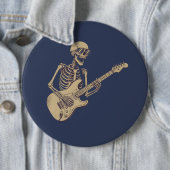 Retro Rock Skeleton Guitar Graphic Button (Beispiel)