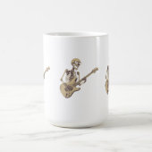 Retro Rock Skeleton Guitar Graphic Kaffeetasse (Mittel)