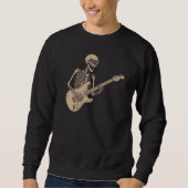 Retro Rock Skeleton Guitar Graphic Sweatshirt (Vorderseite)