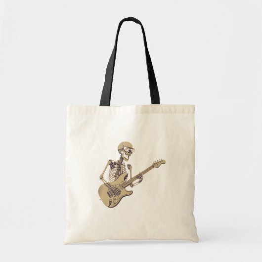Retro Rock Skeleton Guitar Graphic Tragetasche (Vorne)