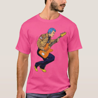 Retro Rock T - Shirt Gitarrist Design Shirt
