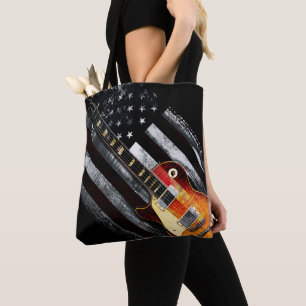 RETRO ROCK Vintag Electric Guitar American Flag Tasche
