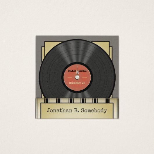 Retro Rock Vinyl Record (Vorderseite)