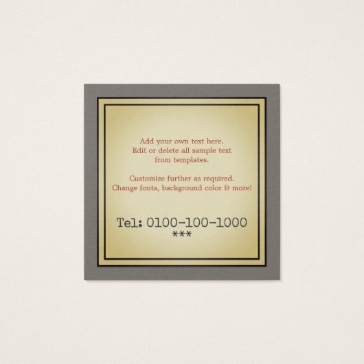 Retro Rock Vinyl Record (Rückseite)