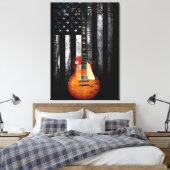 Retro Rock WIR DIE PEOPLE American Flag Leinwanddruck (Insitu (Schlafzimmer))