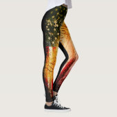 Retro-Rock WIR DIE PEOPOPLE-amerikanische Flagge Leggings (Rechts)