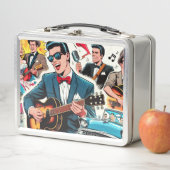 Retro Rockabilly-Comic Metall Brotdose (Beispiel)