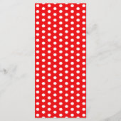 Retro Rockabilly Hearts Wedding Menükarte (Rückseite)