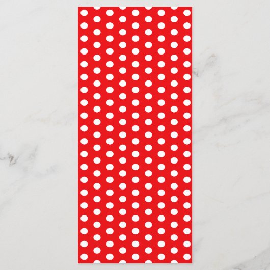 Retro Rockabilly Hearts Wedding Menükarte (Rückseite)