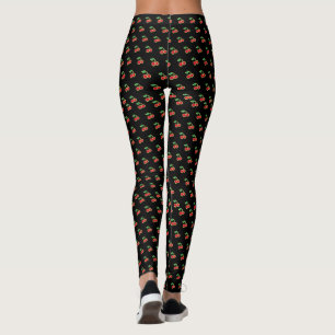 Retro-Rockabilly-Kirsch-Leggings Leggings