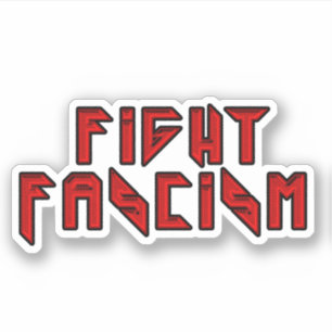Retro Rocker - Faschismus bekämpfen Aufkleber