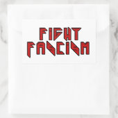 Retro Rocker - Faschismus bekämpfen Rechteckiger Aufkleber (Tasche)