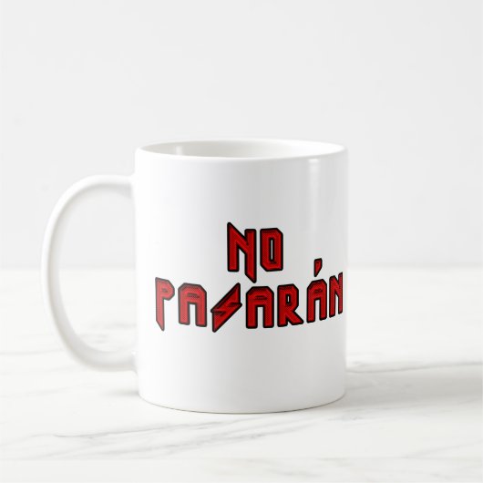 Retro Rocker - Kein Pasaran Kaffeetasse (Links)