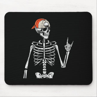 Retro Rocker Skeleton Hand Rock on Cap Skater Hall Mousepad