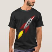 Retro Rocket 3d T-Shirt (Vorderseite)