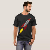 Retro Rocket 3d T-Shirt (Vorne ganz)