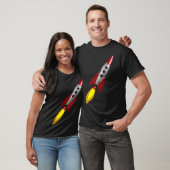 Retro Rocket 3d T-Shirt (Unisex)