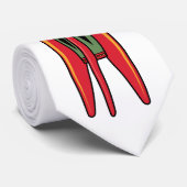 Retro Rocket - Farbe Krawatte (Gerollt)