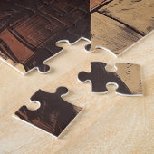 Retro Rocket Launch Poster Puzzle (Seite)