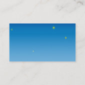 Retro Rocket-Schiff Visitenkarte (Rückseite)