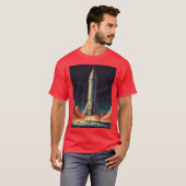 Retro Rocketeer Blast to the Past Space Exploratio T-Shirt (Vorne ganz)