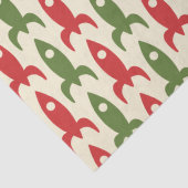 Retro Rockets Atomage Retro Weihnachtsmuster Seidenpapier (Detail)