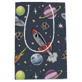 Retro Rockets Mittlere Geschenktüte (Vorderseite)
