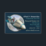 Retro RocketversuchsVisitenkarten Visitenkarte<br><div class="desc">Erfahrene Piloten der Retro Rakete stimmen zu: es ist kein Gebrauch, der die Sperre des Strahls Y niederreißt oder die Monde von Saturn in Umlauf bringt, es sei denn Sie sich mit einer klaren, beruflichen Geschäftskarte versehen haben, um Leute zu lassen, wie man Sie erreicht. Es ist kalt und dort...</div>