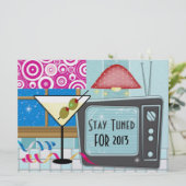 Retro Rockin des neuen Jahres - SRF Einladung (Stehend Vorderseite)