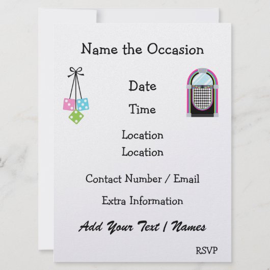 Retro Rockin des neuen Jahres - SRF Einladung (Rückseite)