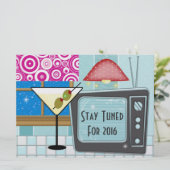 Retro Rockin des neuen Jahres - SRF Einladung (Stehend Vorderseite)