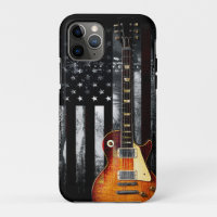 Retro Rock'n'Roll American Flag Guitar