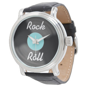 Retro Rock'n'Roll Record Watch-Geschenk Armbanduhr