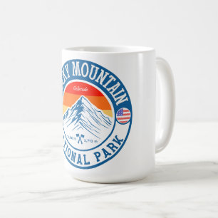 Retro Rocky Mountain National Park Colorado Wander Kaffeetasse