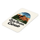 Retro Rocky Mountain Nationalpark Magnet (Linke Seite)