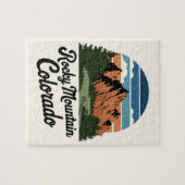 Retro Rocky Mountain Nationalpark Puzzle (Horizontal)