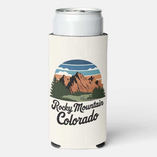 Retro Rocky Mountain Nationalpark Selters Dosenkühler (Seltzer Rückseite)