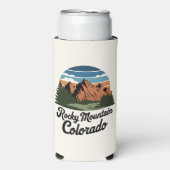 Retro Rocky Mountain Nationalpark Selters Dosenkühler (Seltzer Vorderseite)
