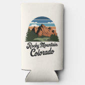 Retro Rocky Mountain Nationalpark Selters Dosenkühler (Rückseite)