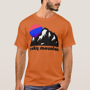 Retro Rocky Mountain Tourist Souvenir Nationalpark T-Shirt