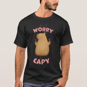 Retro Rodent Capybara machen Sie sich keine Sorgen T-Shirt